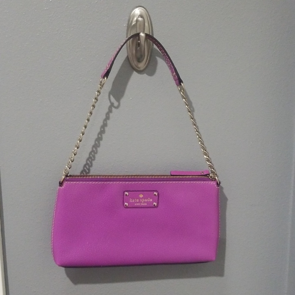 Gently used kate spade small purple purse